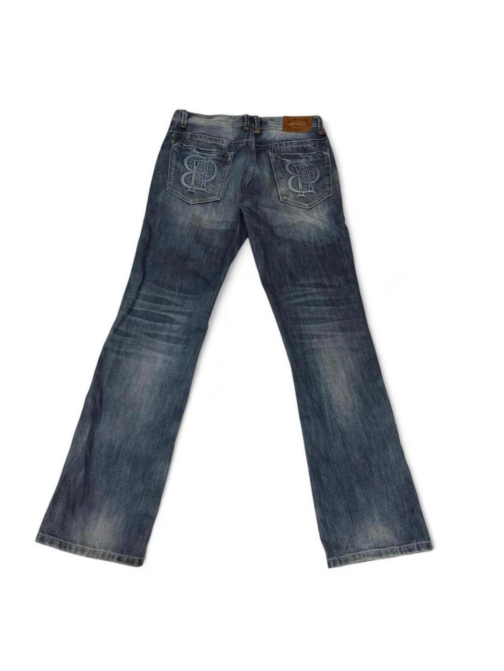 Beanpole blue denim jeans with embroidered logo